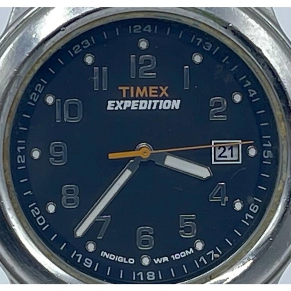 Timex Expedition Watch Indiglo WR 100m Analog Wristwatch New Battery - Picture 5 of 7